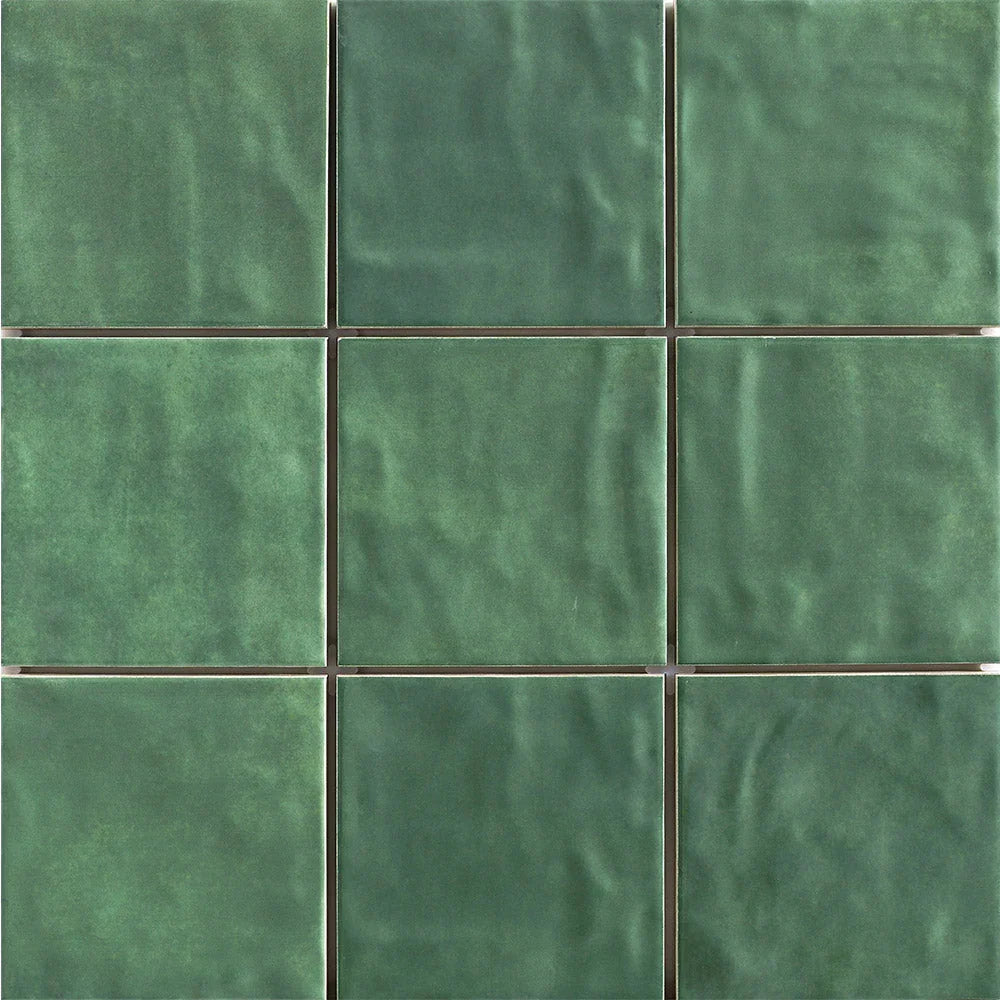 Mallorca Green Ceramic Wall Tile tile face