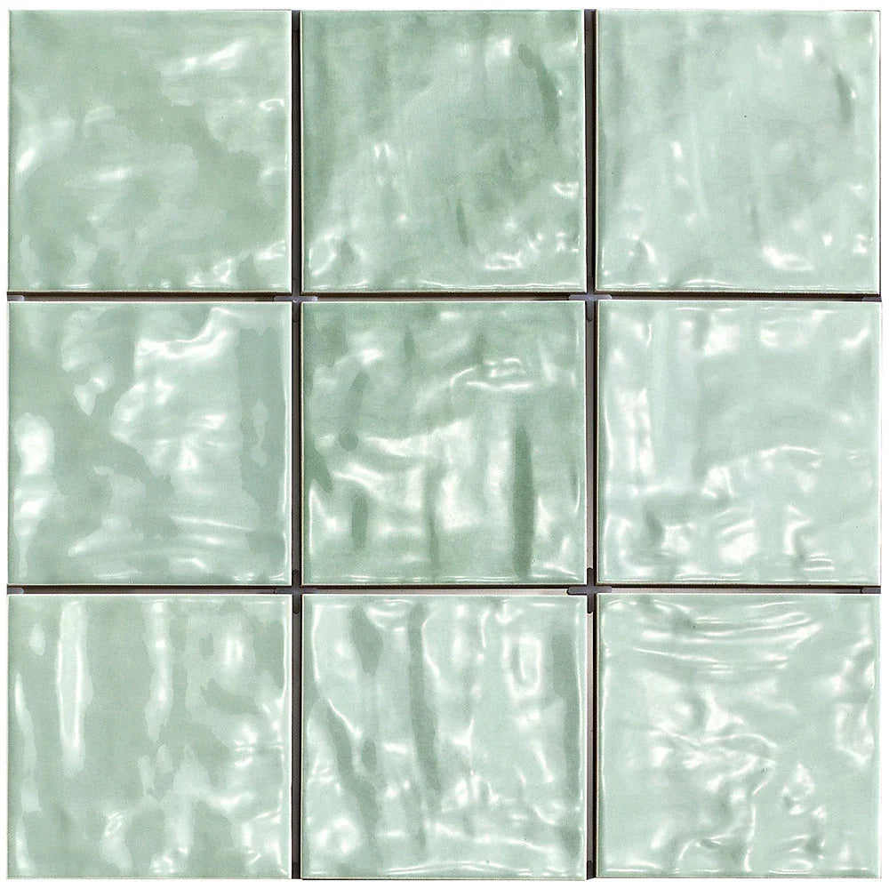 Mallorca Mint Ceramic Wall Tile tile face