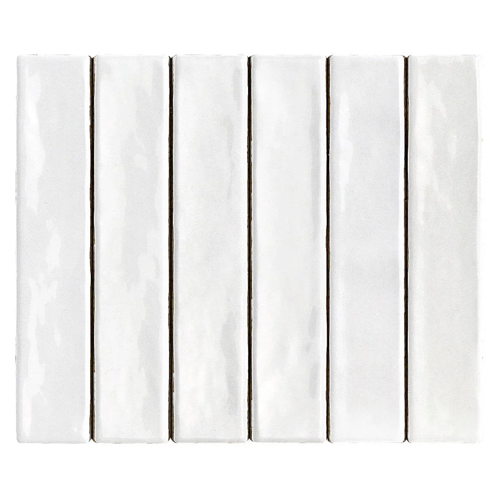 Mallorca White Ceramic Wall Tile tile face