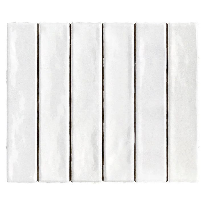 Mallorca White Ceramic Wall Tile tile face