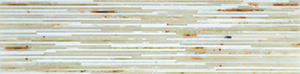 Matrix GreenOnyx+WhiteOnyx+Thassos Matrix Marble Mosaic – 600 x 150 mm, tile face