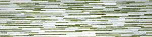 Matrix Multi Green Matrix Marble Mosaic – 600 x 150 mm, tile face