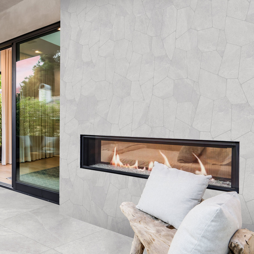 MayaStone Mosaic porcelain mosaics installed