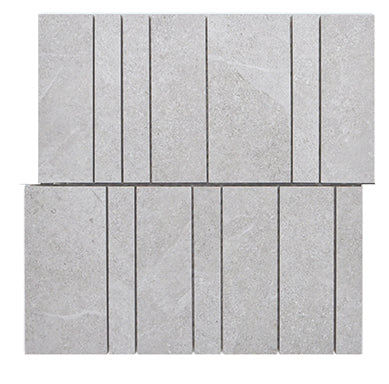 MayaStone Nova Brick Porcelain Mosaic tile face, 300 x 300 mm