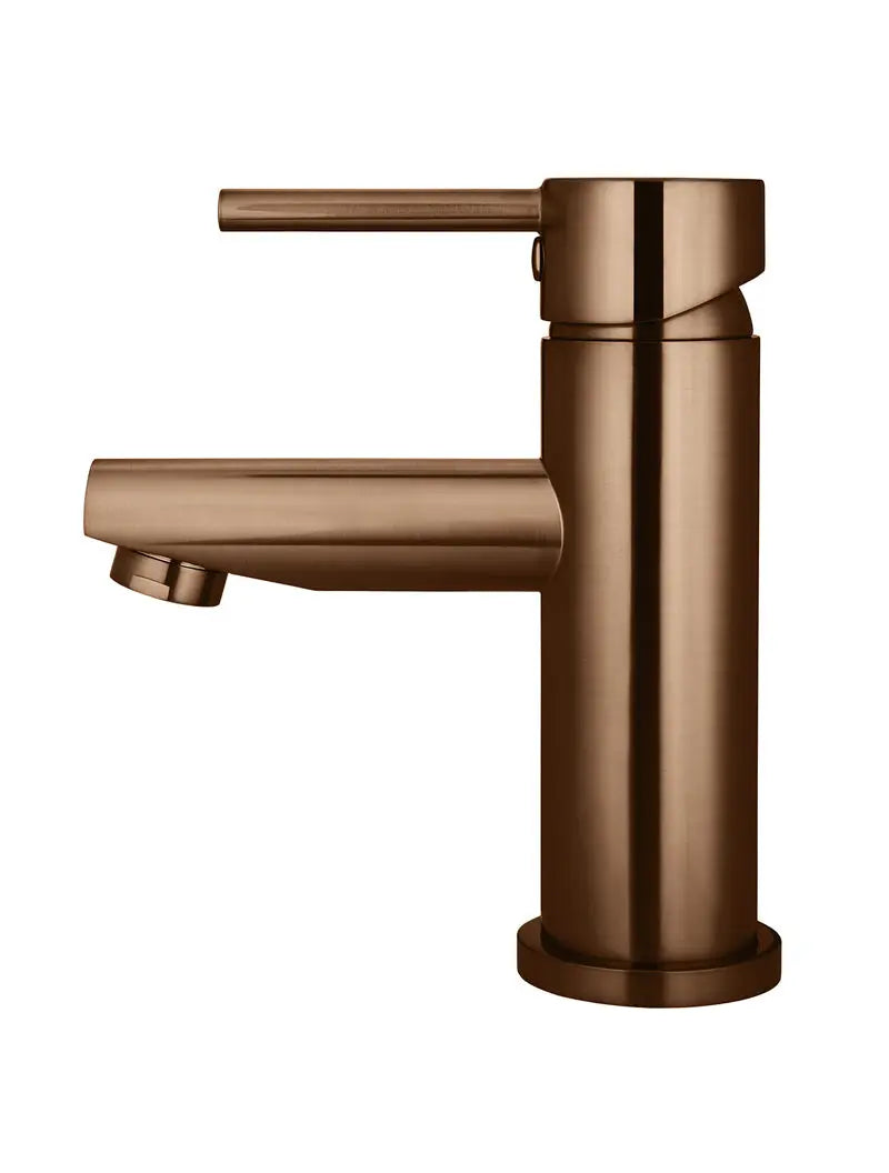 Round Basin Mixer - Lustre Bronze Meir