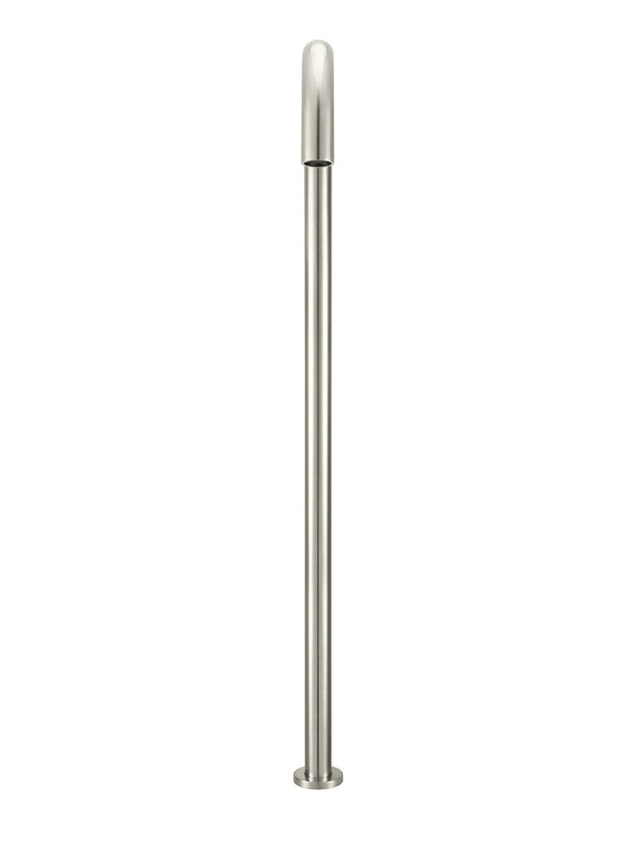 Round Freestanding Bath Spout - PVD Brushed Nickel