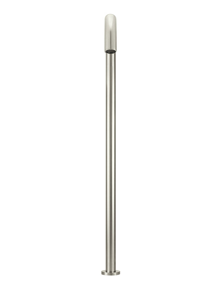 Round Freestanding Bath Spout - PVD Brushed Nickel
