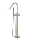 Round Freestanding Bath Spout and Hand Shower - PVD Brushed Nickel Meir