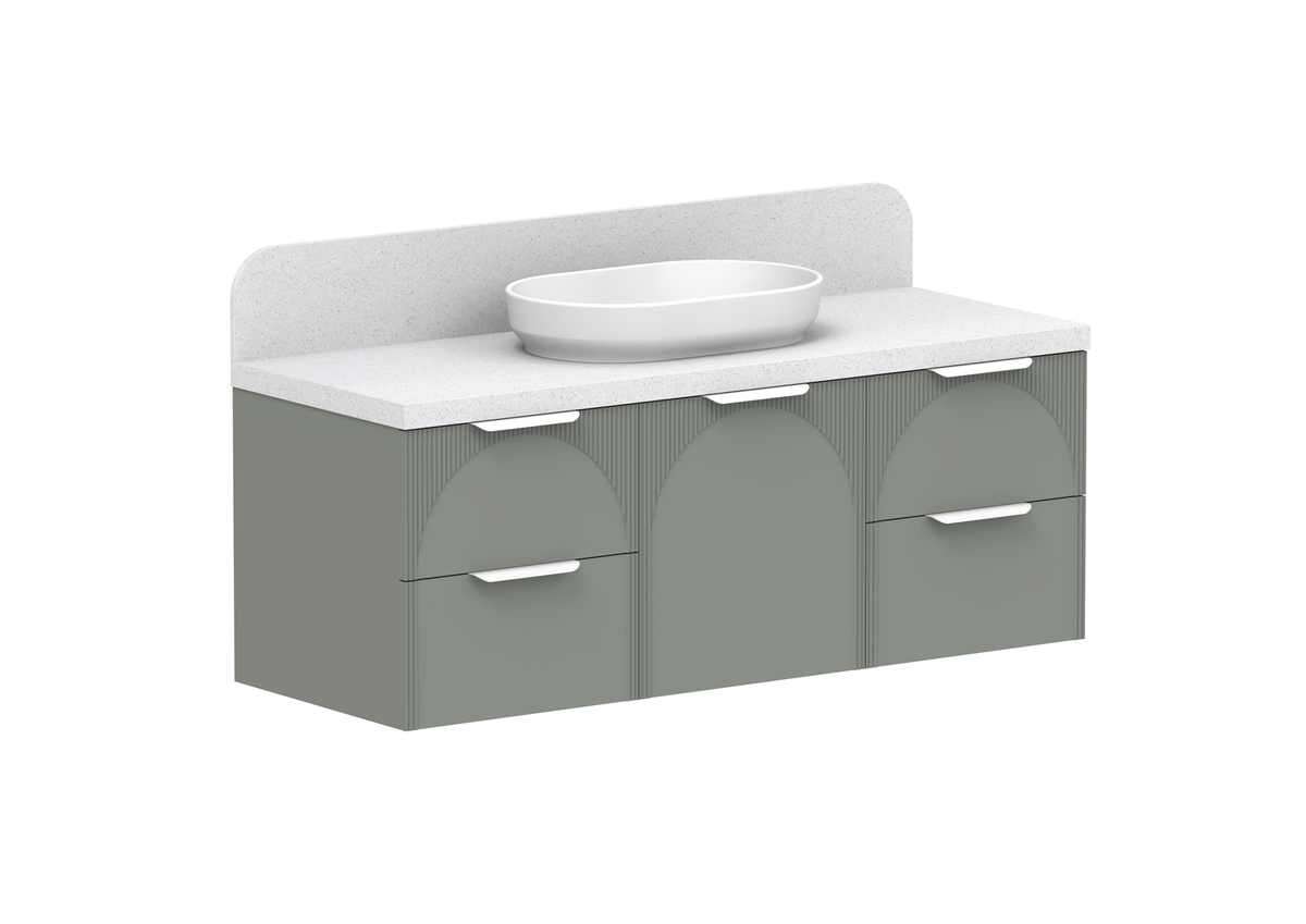 Archie Wall Hung Vanity, Archie 1350 Door and Drawer