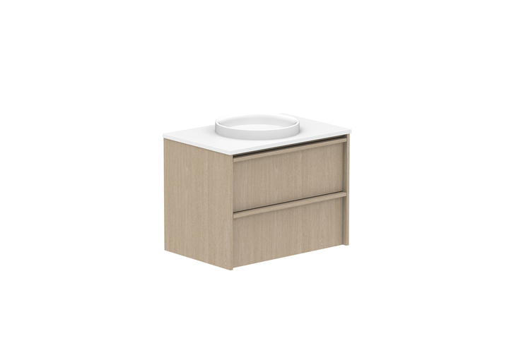Eli Full Depth Wall Hung Vanity, Eli Full Depth 750 Wall Hung