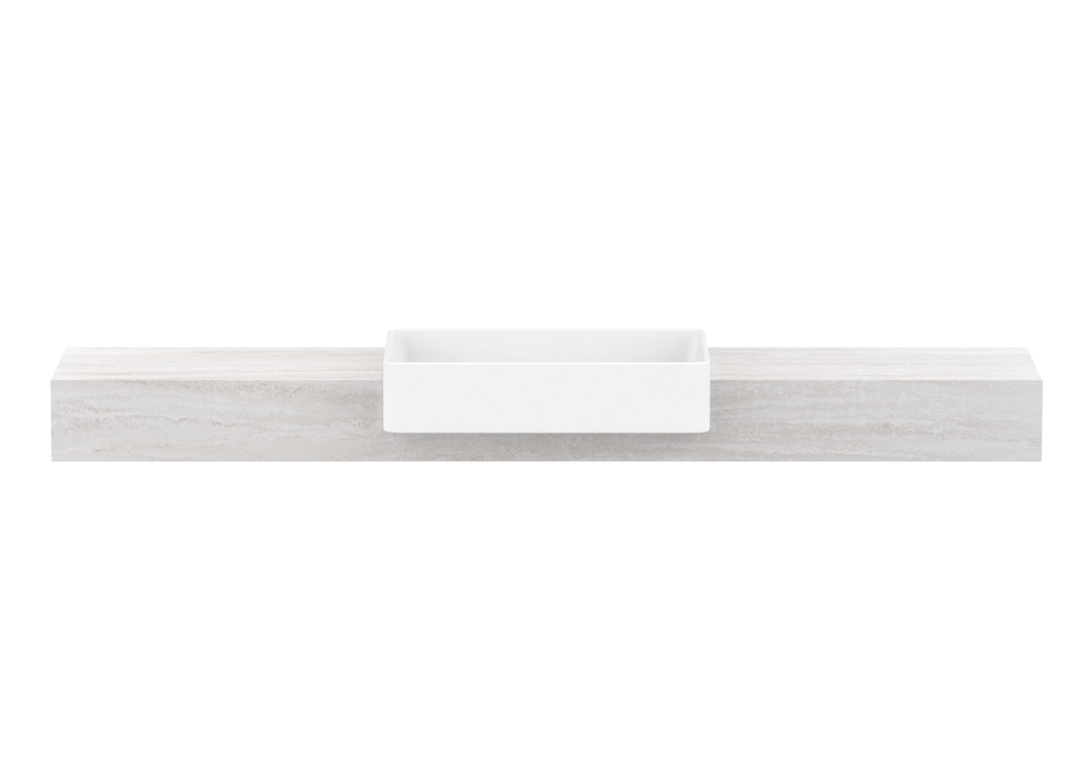 Michel Semi-Recessed Wall Hung Vanity, Michel Semi-Recessed 1800 Wall Hung