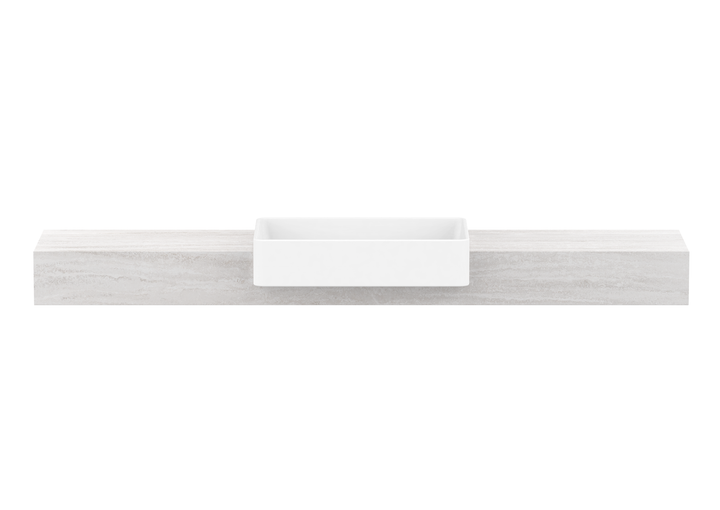 Michel Semi-Recessed Wall Hung Vanity, Michel Semi-Recessed 1800 Wall Hung