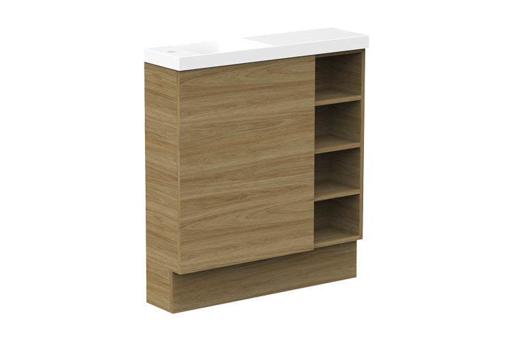 Petite Shelf Vanity, Petite Shelf Floor Mount