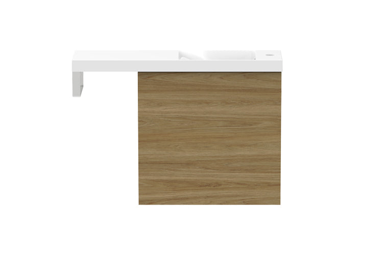 Petite Rail Vanity, Petite Rail 800 Top/550 Cabinet Wall Hung