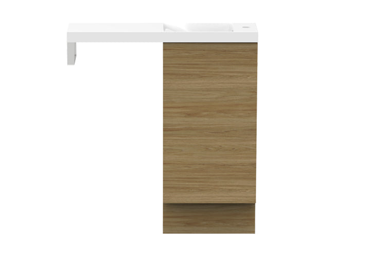 Petite Rail Vanity, Petite Rail 800 Top/400 Cabinet Floor Mount