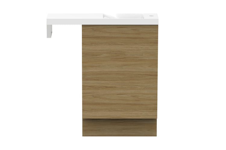 Petite Rail Vanity, Petite Rail 800 Top/550 Cabinet Floor Mount