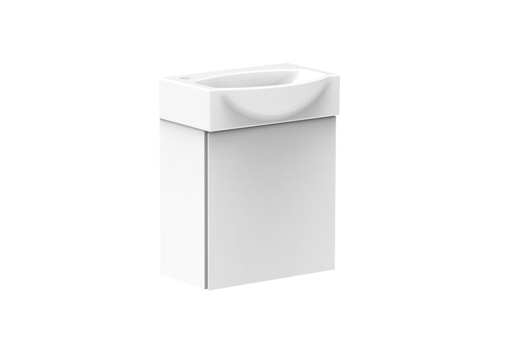Tiny Semi-Recessed Vanity - Tiny Semi-Recessed Wall Hung