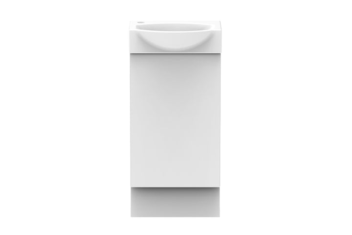 Tiny Semi-Recessed Vanity - Tiny Semi-Recessed Floor Mount