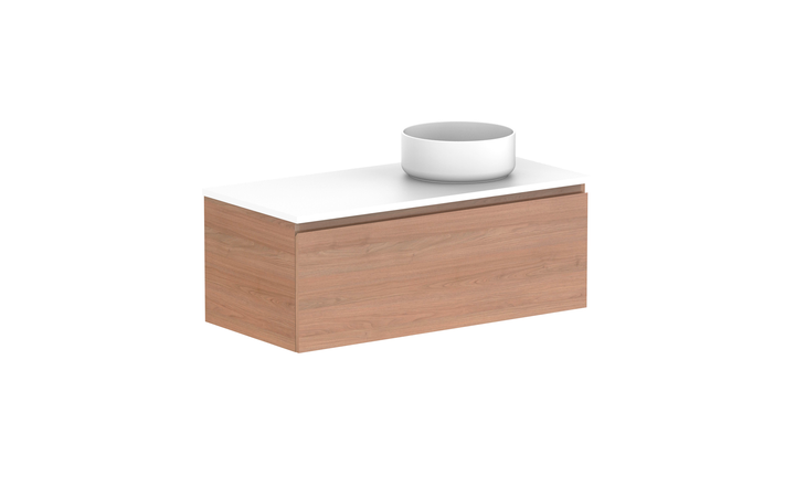 Glacier All-Drawer Slim 1050mm Wall Hung Vanity - Glacier All-Drawer, 1050 Slim, Wall Hung