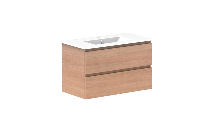 Glacier All-Drawer Twin 900mm Wall Hung Vanity - Glacier All-Drawer, 900 Twin, Wall Hung
