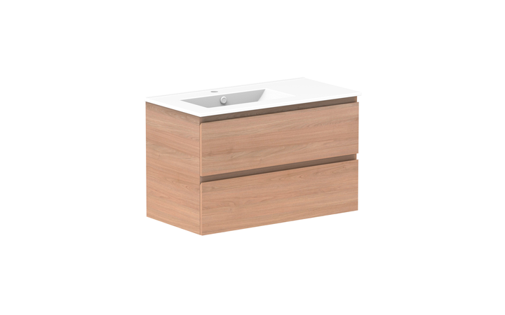 Glacier All-Drawer Twin 900mm Wall Hung Vanity - Glacier All-Drawer, 900 Twin, Wall Hung