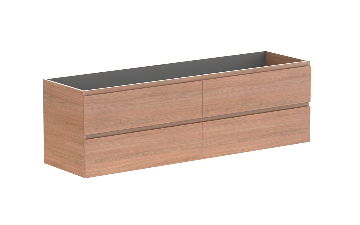 Glacier All-Drawer Twin 1800mm Wall Hung Vanity - Glacier All-Drawer, 1800 Twin, Wall Hung