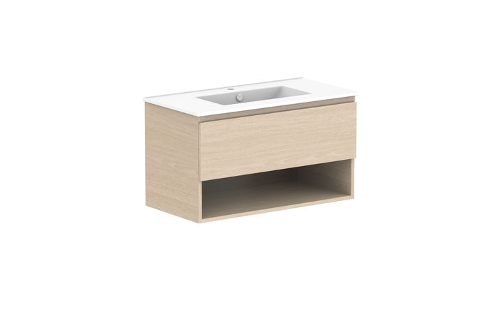 Glacier Shelf Slim 900mm Wall Hung Vanity - Glacier Shelf, 900 Slim, Wall Hung