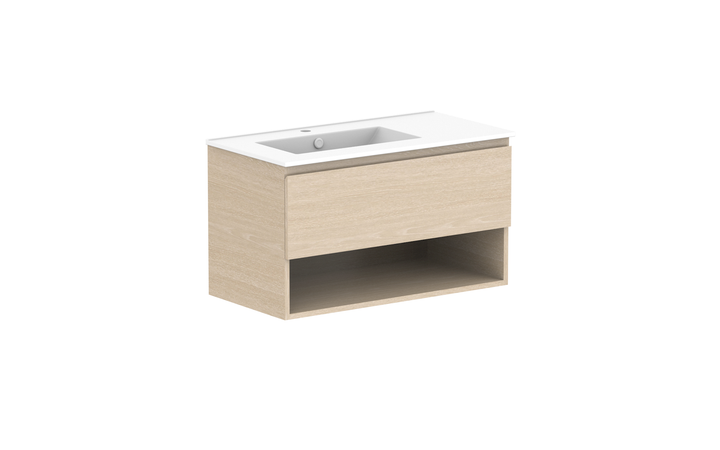Glacier Shelf Slim 900mm Wall Hung Vanity - Glacier Shelf, 900 Slim, Wall Hung