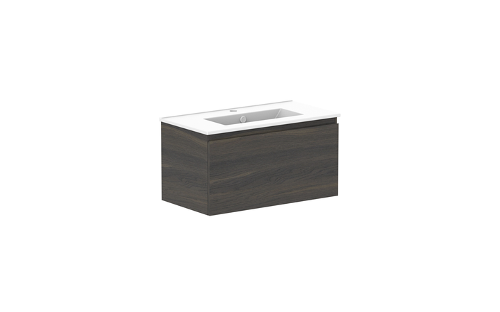 Glacier Ensuite All-Drawer Slim 750mm Wall Hung Vanity - Glacier Ensuite All-Drawer, 750 Slim, Wall Hung