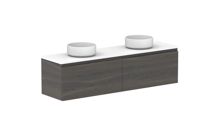 Glacier Ensuite All-Drawer Slim 1500mm Wall Hung Vanity - Glacier Ensuite All-Drawer, 1500 Slim, Wall Hung