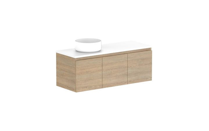 Glacier Ensuite All-Door Slim 1050mm Wall Hung Vanity - Glacier Ensuite All-Door, 1050 Slim, Wall Hung