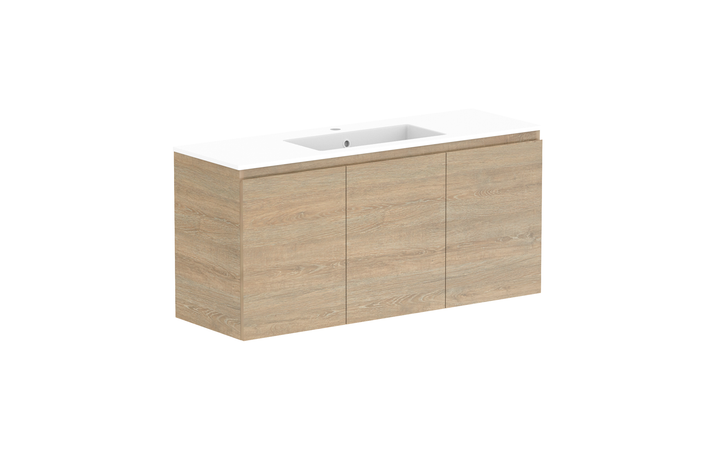Glacier Ensuite All-Door Twin 1200mm Wall Hung Vanity - Glacier Ensuite All-Door, 1200 Twin, Wall Hung