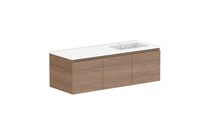 Glacier All-Door Slim 1200mm Wall Hung Vanity - Glacier All-Door, 1200 Slim, Wall Hung