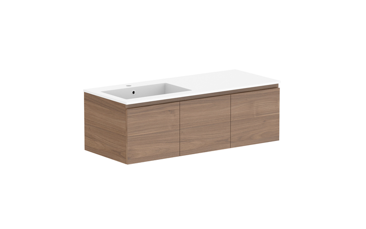 Glacier All-Door Slim 1200mm Wall Hung Vanity - Glacier All-Door, 1200 Slim, Wall Hung
