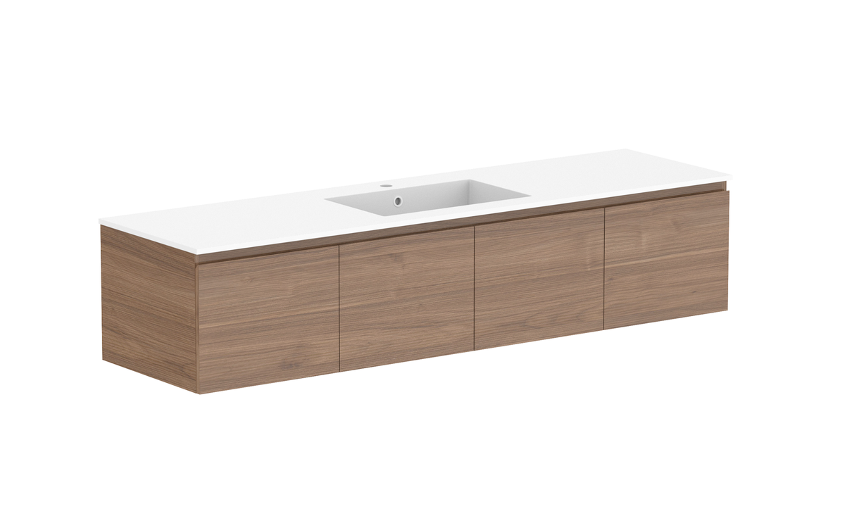 Glacier All-Door Slim 1800mm Wall Hung Vanity - Glacier All-Door, 1800 Slim, Wall Hung