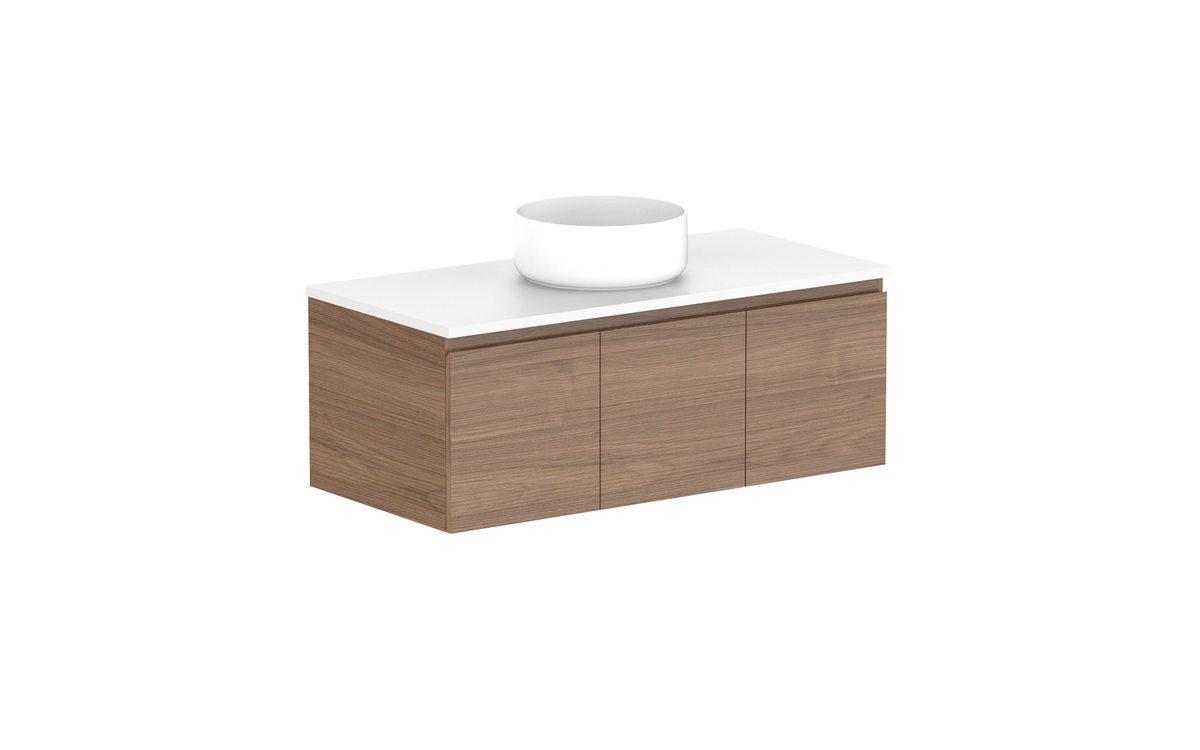 Glacier All-Door Slim 1050mm Wall Hung Vanity - Glacier All-Door, 1050 Slim, Wall Hung