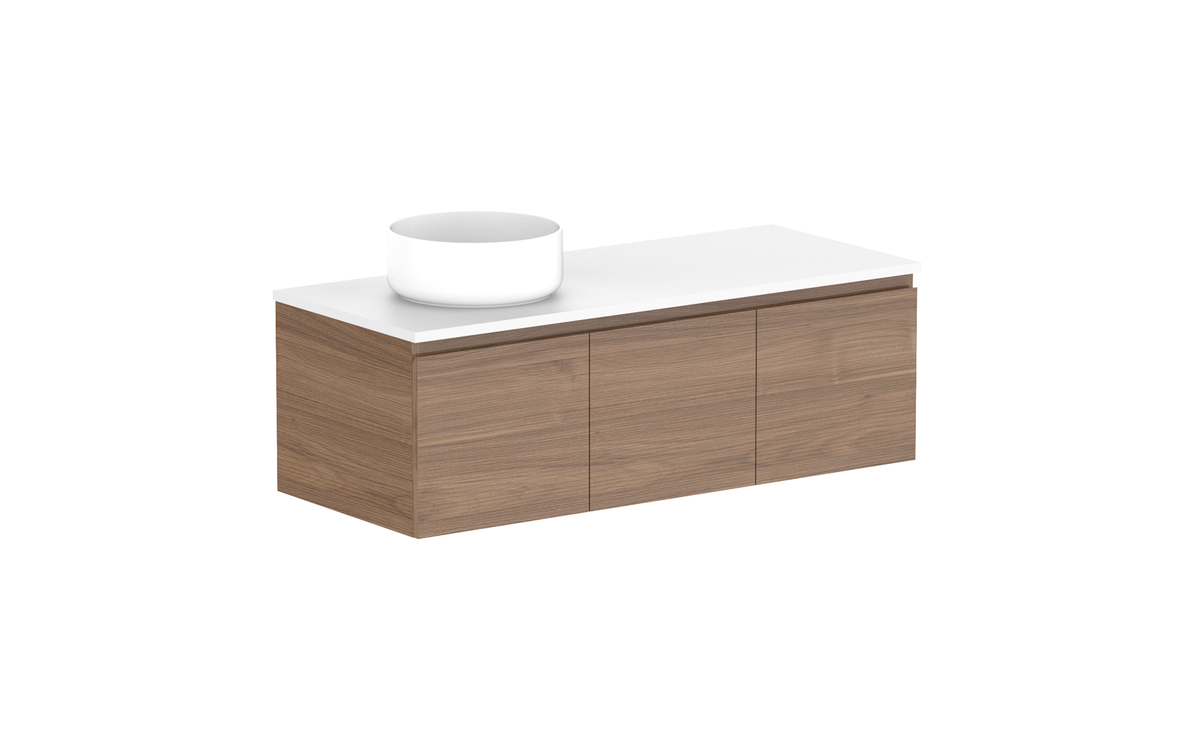 Glacier All-Door Slim 1200mm Wall Hung Vanity - Glacier All-Door, 1200 Slim, Wall Hung