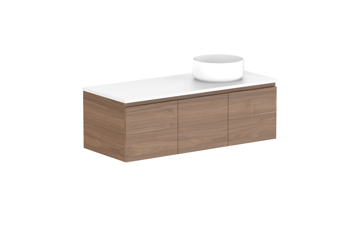 Glacier All-Door Slim 1200mm Wall Hung Vanity - Glacier All-Door, 1200 Slim, Wall Hung
