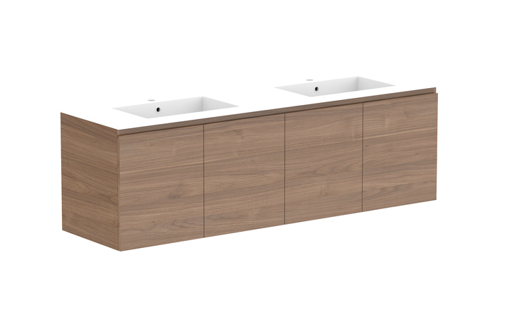 Glacier All-Door Twin 1800mm Wall Hung Vanity - Glacier All-Door, 1800 Twin, Wall Hung