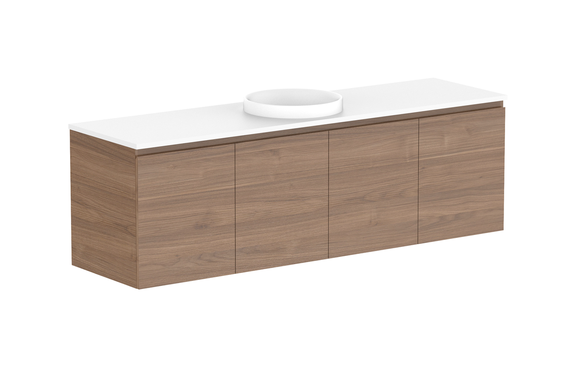 Glacier All-Door Twin 1800mm Wall Hung Vanity - Glacier All-Door, 1800 Twin, Wall Hung