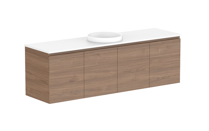 Glacier All-Door Twin 1800mm Wall Hung Vanity - Glacier All-Door, 1800 Twin, Wall Hung