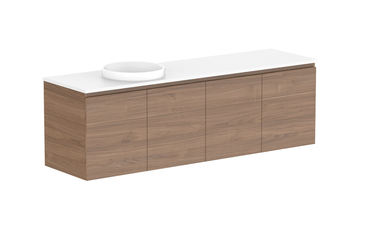 Glacier All-Door Twin 1800mm Wall Hung Vanity - Glacier All-Door, 1800 Twin, Wall Hung