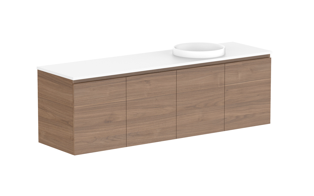 Glacier All-Door Twin 1800mm Wall Hung Vanity - Glacier All-Door, 1800 Twin, Wall Hung