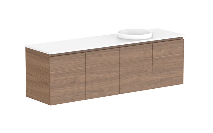 Glacier All-Door Twin 1800mm Wall Hung Vanity - Glacier All-Door, 1800 Twin, Wall Hung