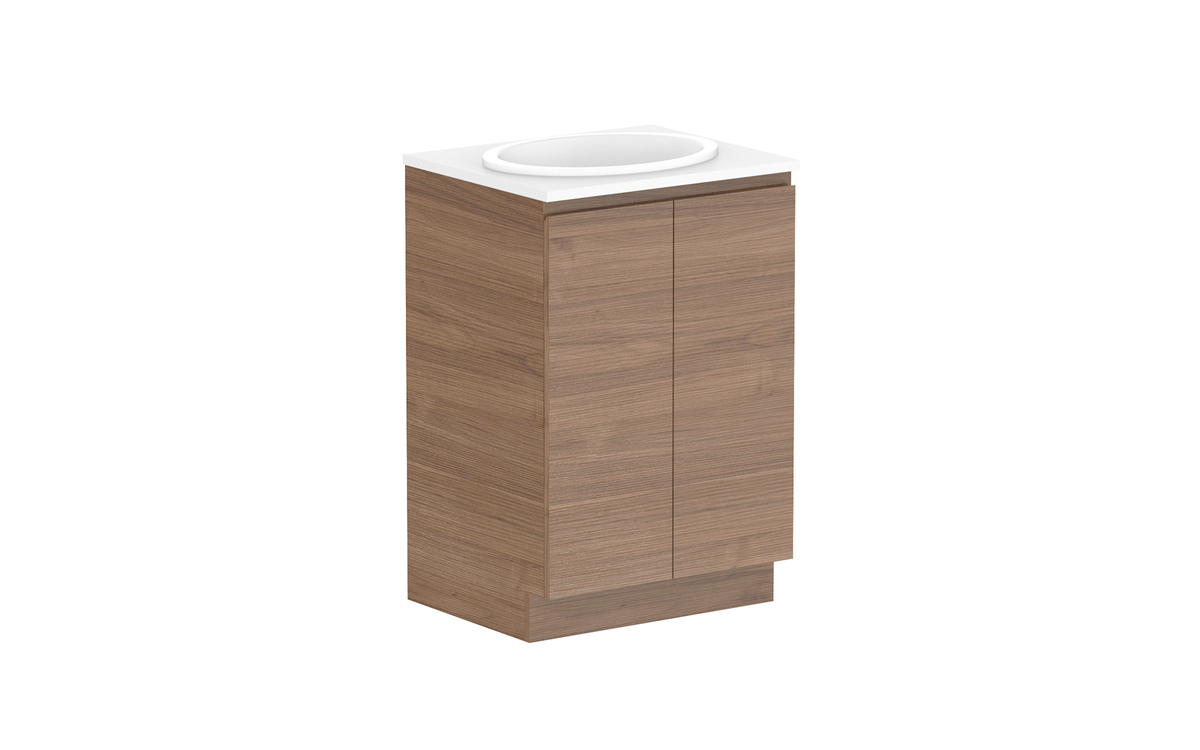 Glacier All-Door Trio 600mm Floor Mount Vanity - Glacier All-Door, 600 Trio, Floor Mount