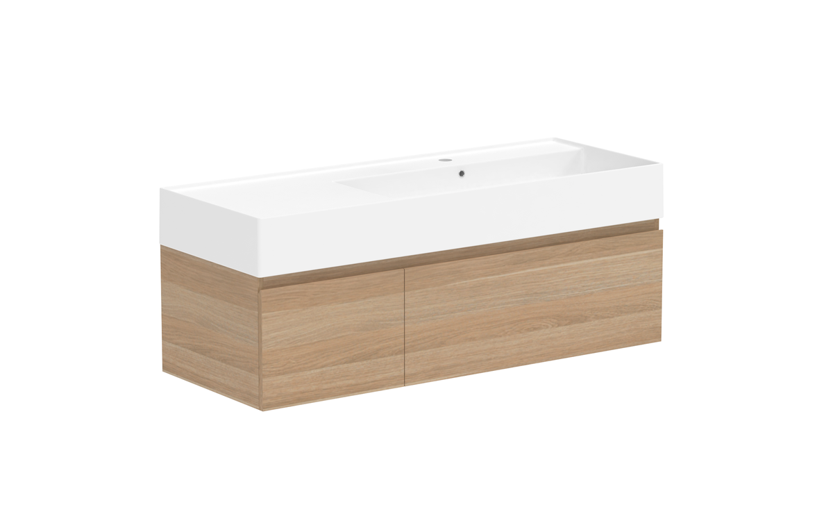 Capri Wall Hung Vanity, Capri 1200 Wall Hung