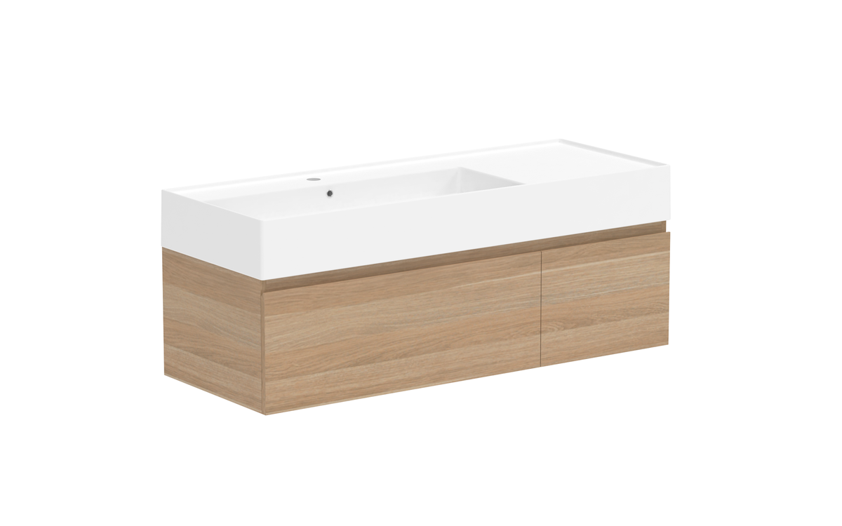 Capri Wall Hung Vanity, Capri 1200 Wall Hung