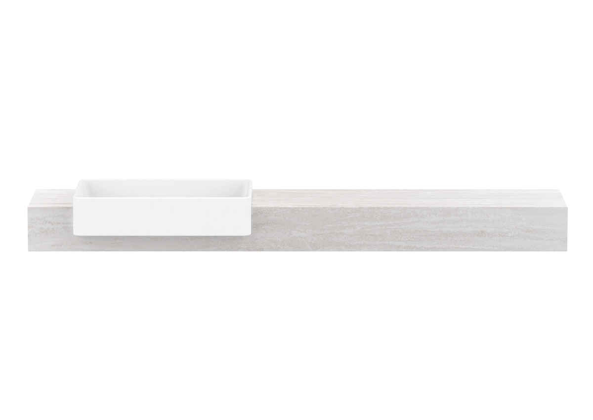 Michel Semi-Recessed Wall Hung Vanity, Michel Semi-Recessed 1800 Wall Hung