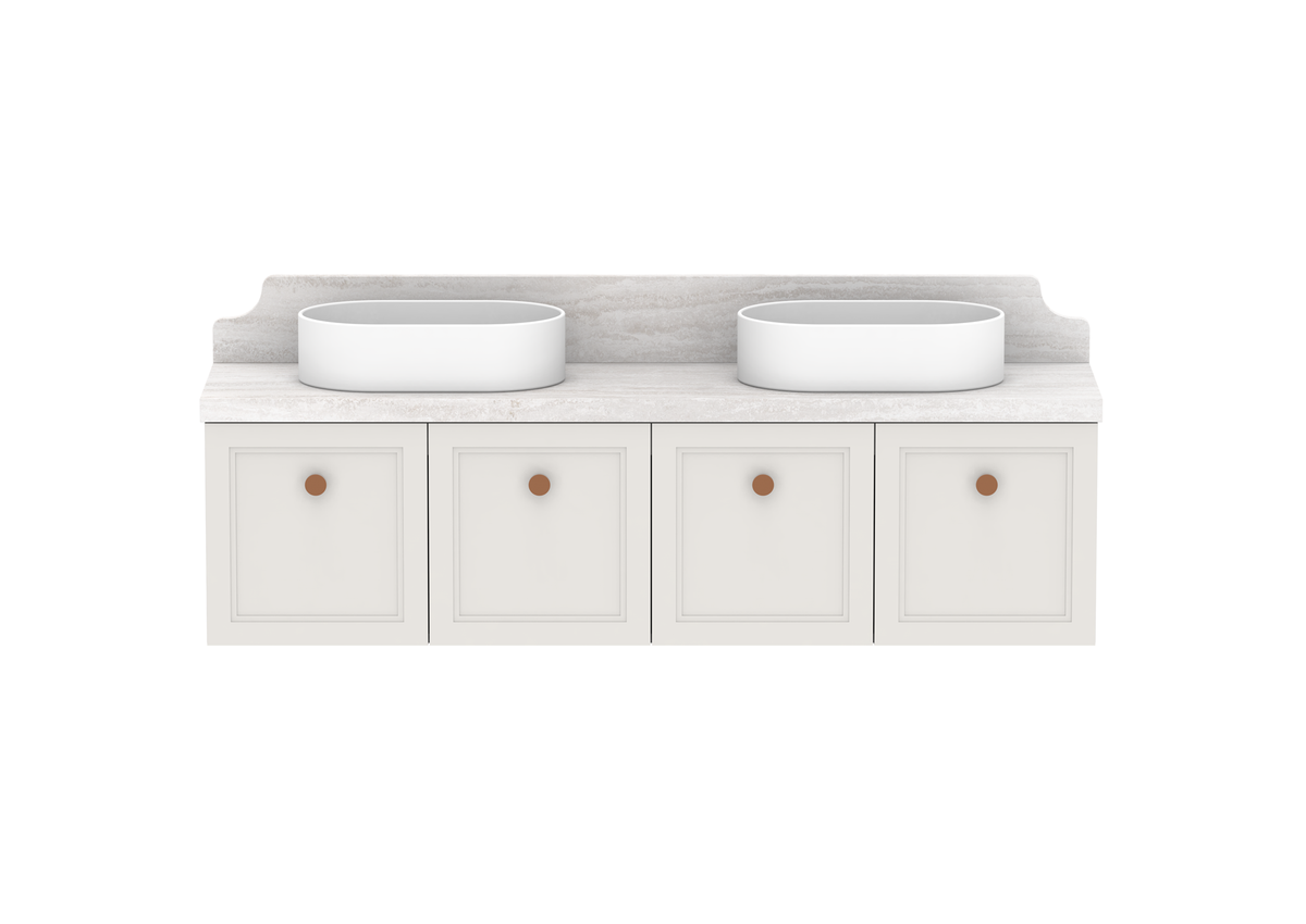 Mabel Ensuite Wall Hung Vanity, Mabel Ensuite 1500 Wall Hung