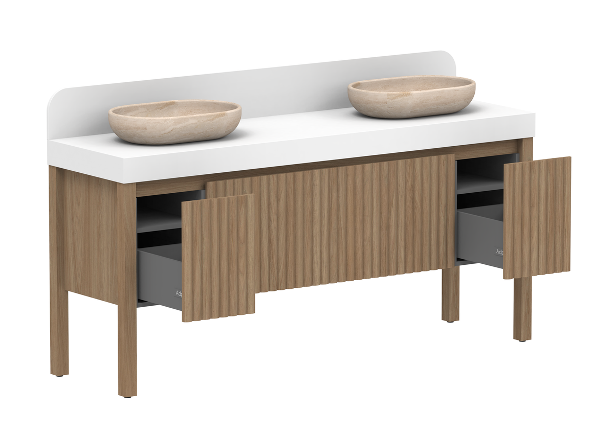 Harper Vanity - Harper 1800 With Legs (Floor Mount)